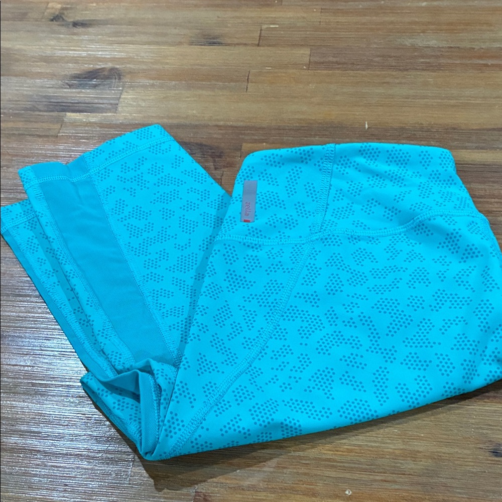 Zella Blue Geometric Leggings